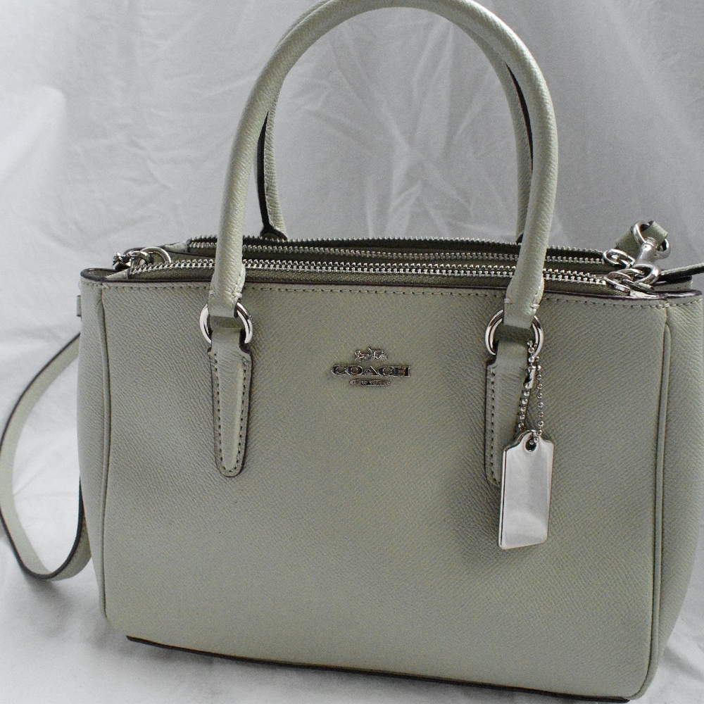 Coach Small Sea-foam Green Tote